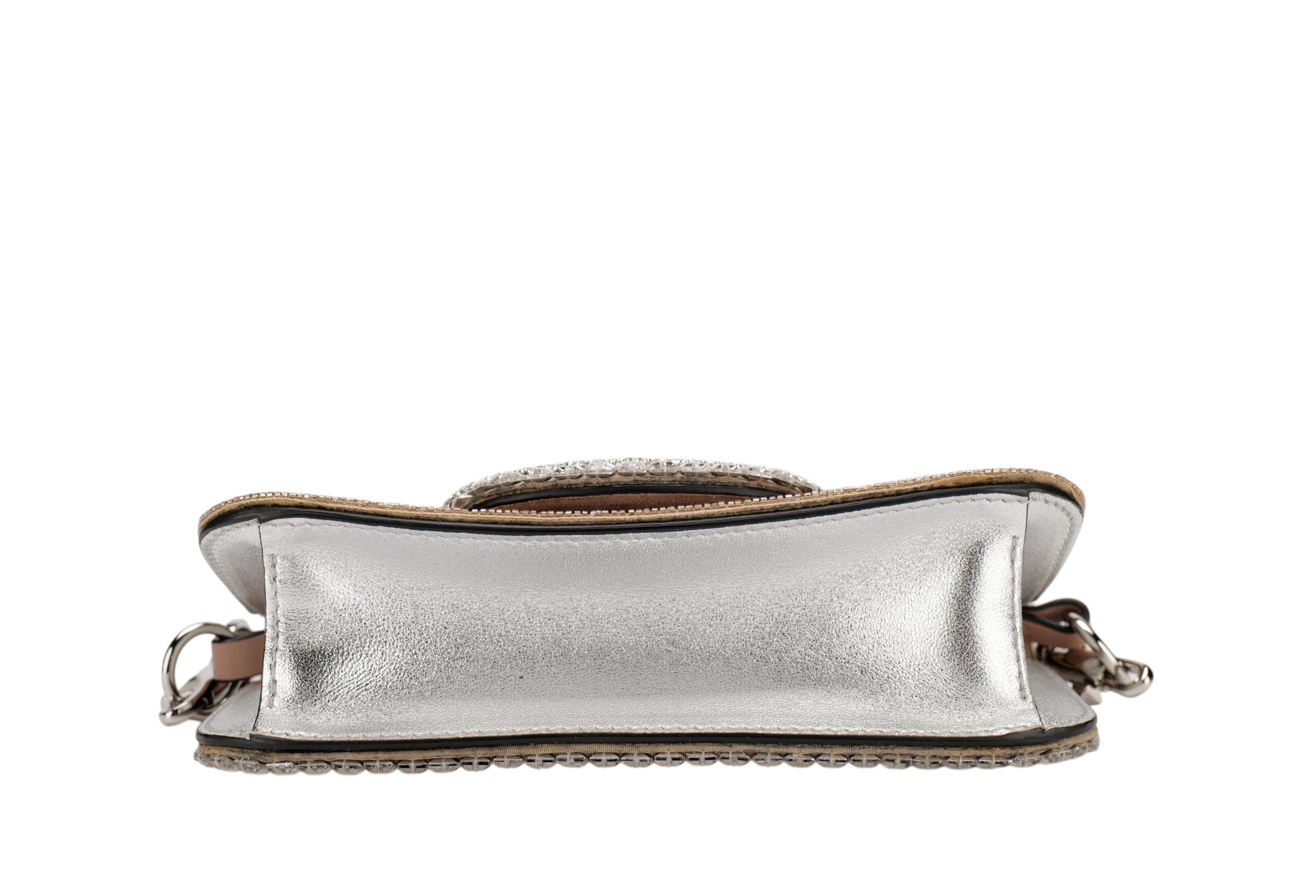 974 Valentino Garavani Small embroidered loc should bag,Silver Hardware 6