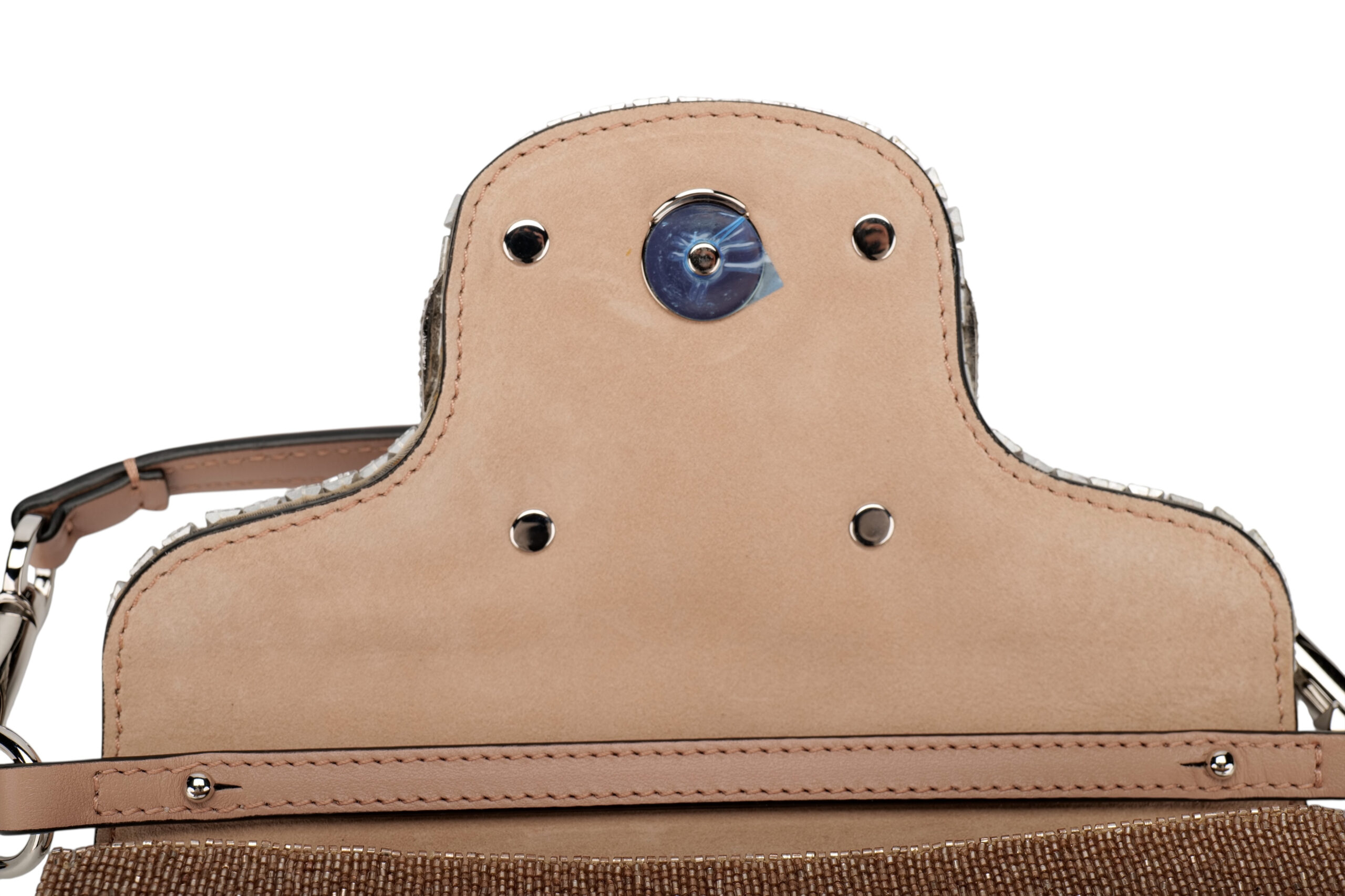 974 Valentino Garavani Small embroidered loc should bag,Silver Hardware 7