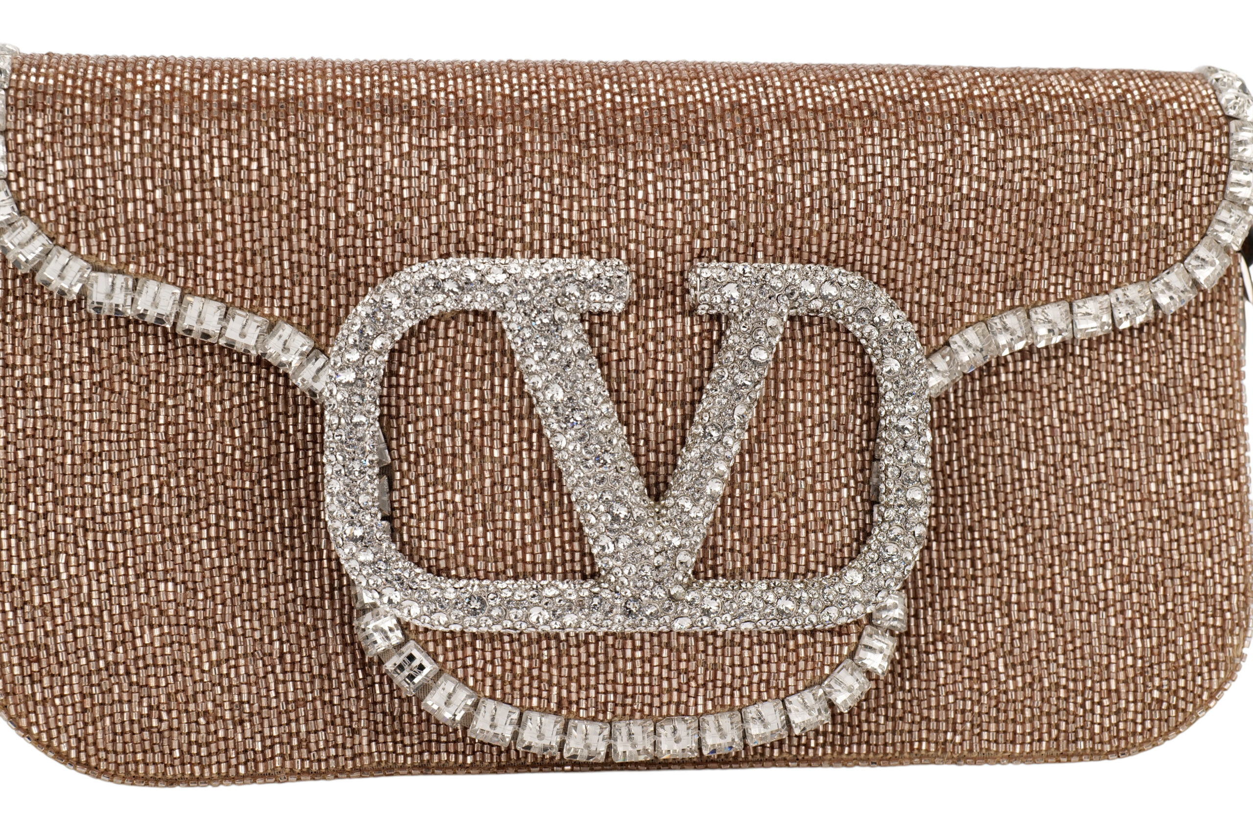 974 Valentino Garavani Small embroidered loc should bag,Silver Hardware 9