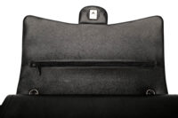 990 Chanel Maxi Flap Black lambskin, silver hardware1-10