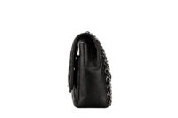 990 Chanel Maxi Flap Black lambskin, silver hardware1-5