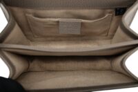 0842. Gucci Interlocking GG Grey Calfskin leather Shoulder bag, Gold Hardware11