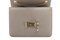 0842. Gucci Interlocking GG Grey Calfskin leather Shoulder bag, Gold Hardware8