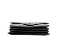 991 Chanel 2011 Black Quilted Lambskin seasonal Flag bag, Sliver Hardwear1-6