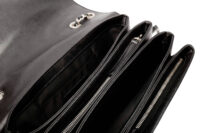 991 Chanel 2011 Black Quilted Lambskin seasonal Flager bag, Sliver Hardwear1-10