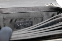 991 Chanel 2011 Black Quilted Lambskin seasonal Flager bag, Sliver Hardwear1-11