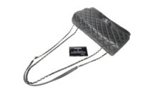 991 Chanel 2011 Black Quilted Lambskin seasonal Flager bag, Sliver Hardwear1-12