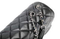 991 Chanel 2011 Black Quilted Lambskin seasonal Flager bag, Sliver Hardwear1-7