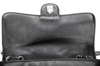 991 Chanel 2011 Black Quilted Lambskin seasonal Flager bag, Sliver Hardwear1-9