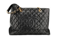994 Chanel Grand Shopping Tote(GST),Black Caviar leather, gold hardware1-1