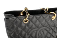 994 Chanel Grand Shopping Tote(GST),Black Caviar leather, gold hardware1-9