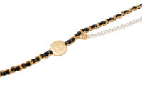 995 Chanel Classic Small Flap2025, Gold Chain strap interwoven with pearls-17