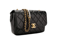 995 Chanel Classic Small Flap2025, Gold Chain strap interwoven with pearls-2