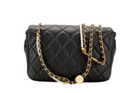 995 Chanel Classic Small Flap2025, Gold Chain strap interwoven with pearls-4