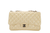 0402 Chanel Classic Single Flap White Patent Leather, Sliver Hardward1