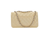 0402 Chanel Classic Single Flap White Patent Leather, Sliver Hardward4