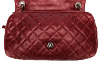 0997 Chanel Easy Flap Burgundy Caviar,Antique Silver Hardware12