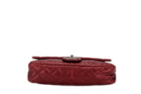 0997 Chanel Easy Flap Burgundy Caviar,Antique Silver Hardware6