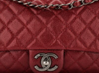 0997 Chanel Easy Flap Burgundy Caviar,Antique Silver Hardware9