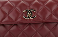 998 Chanel Trendy CC Flap Bag, Burgady Lambskin, Gold hardwear_8