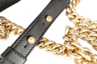 1002 Chanel Boy Chevron Black bag, Gold Hardware_17